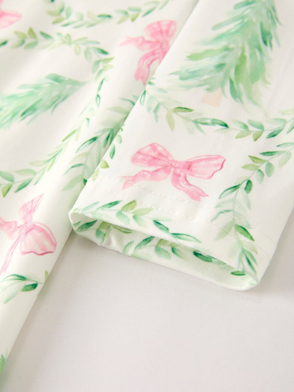 Festive Christmas Tree & Wreath Girls Dress