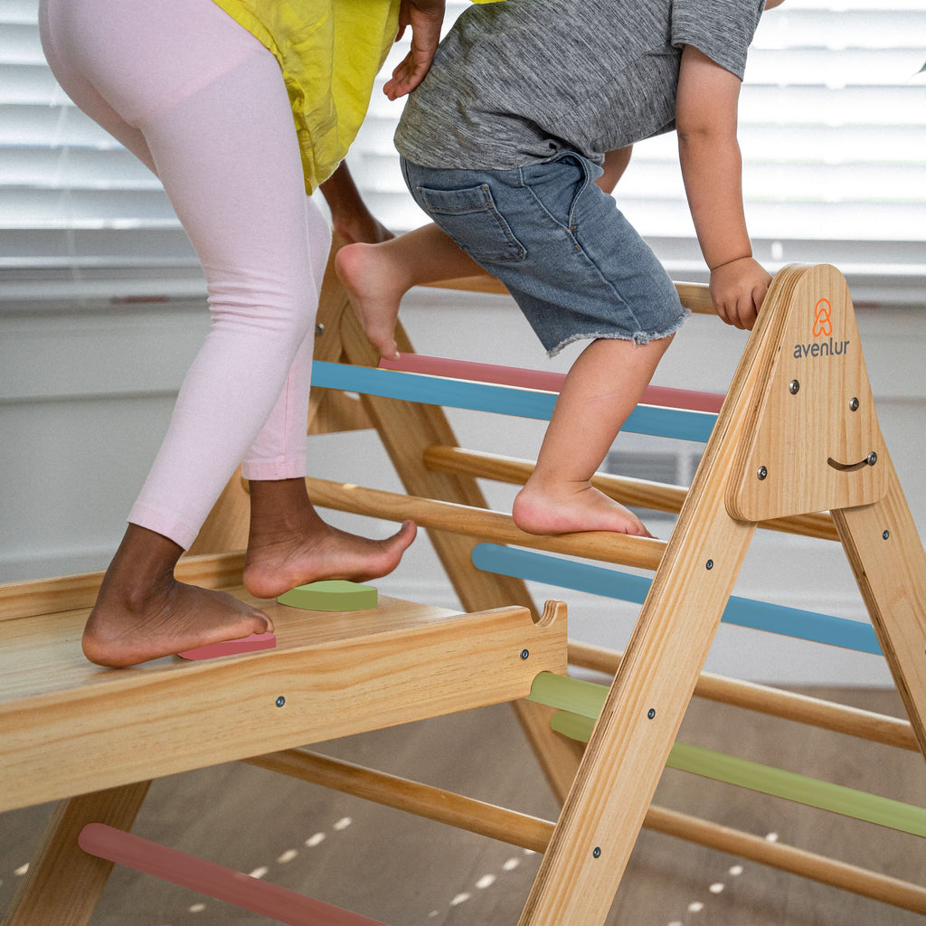 Hazel | Pikler Triangle, Slide & Rocker Set - Natural
