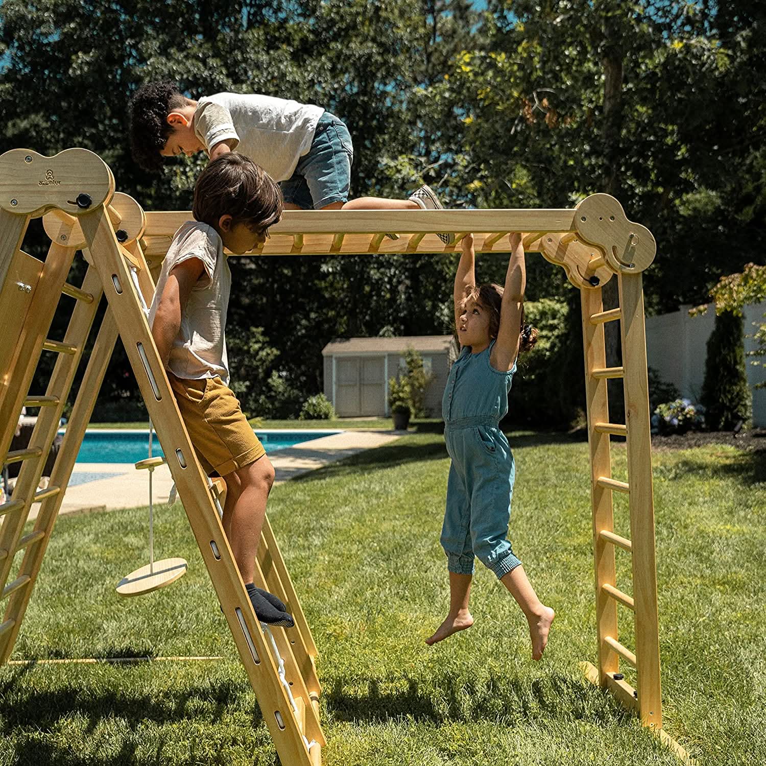 Chestnut | Outdoor & Indoor Foldable Jungle Gym
