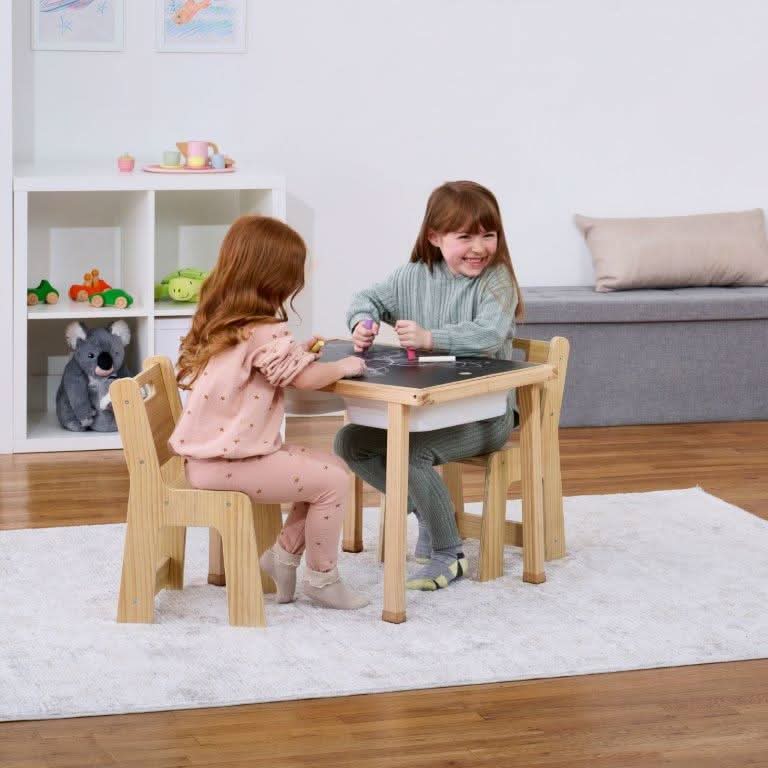 Cordia Wooden Kids Activity Table & Chair Set – Montessori-Inspired Desk for Play & Learning