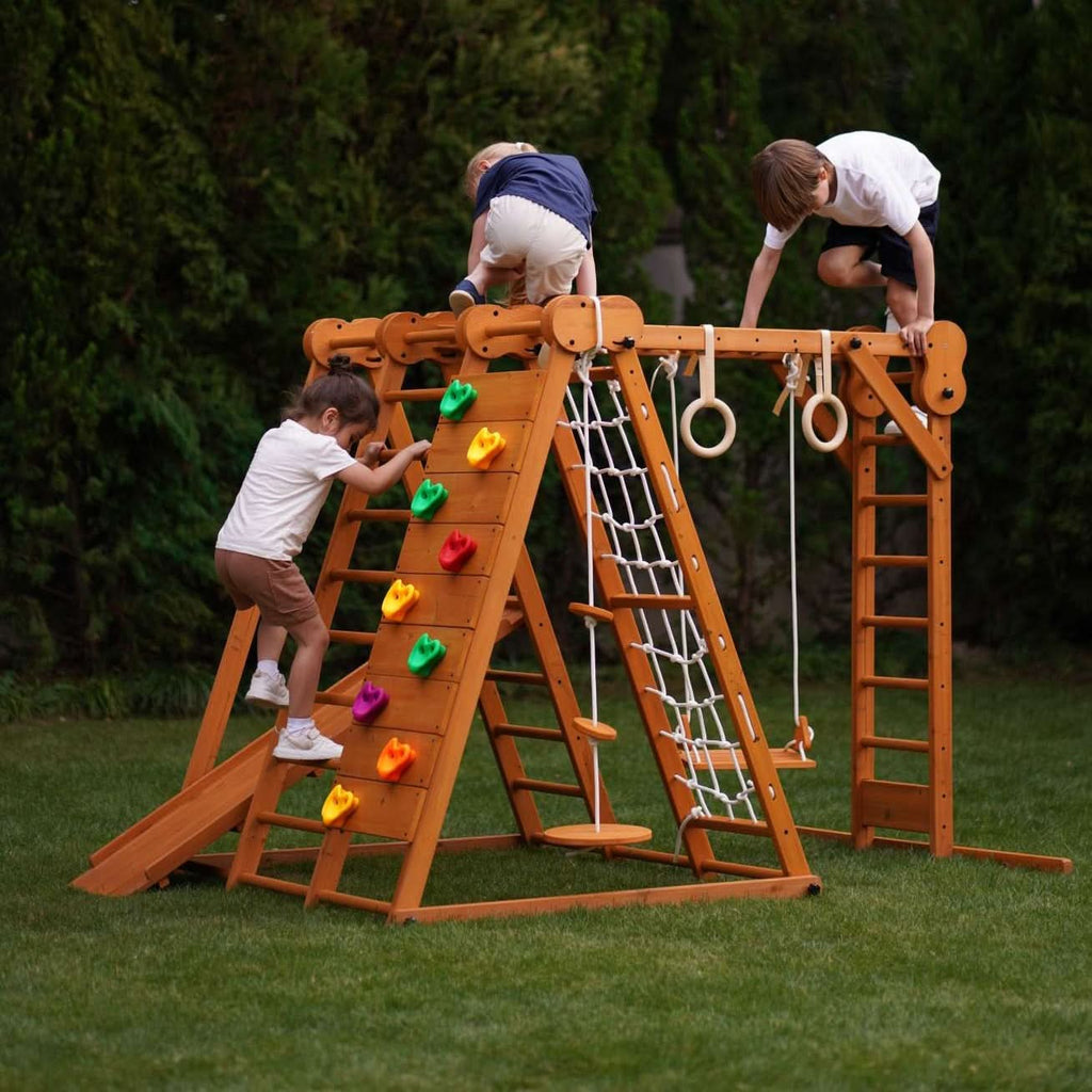 Chestnut | Outdoor & Indoor Foldable Jungle Gym