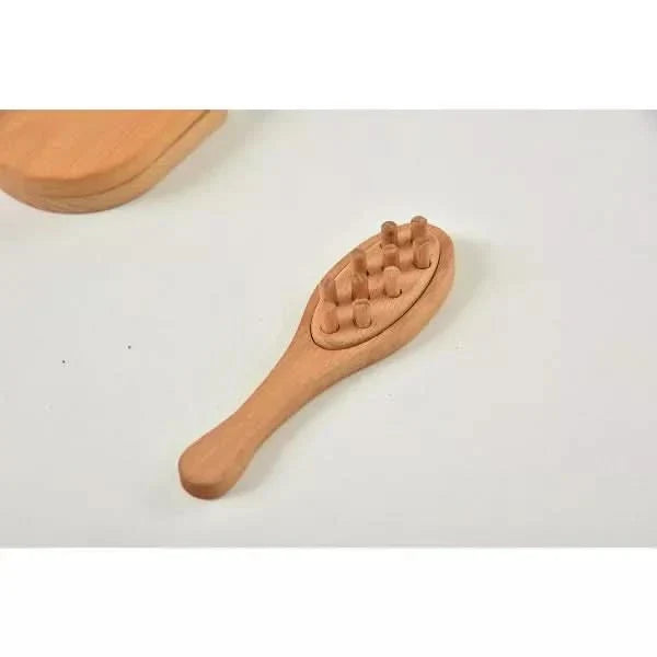 Avenlur 7-in-1 Wooden Kids Makeup Kit – Pretend Play Beauty Set for Toddlers & Girls