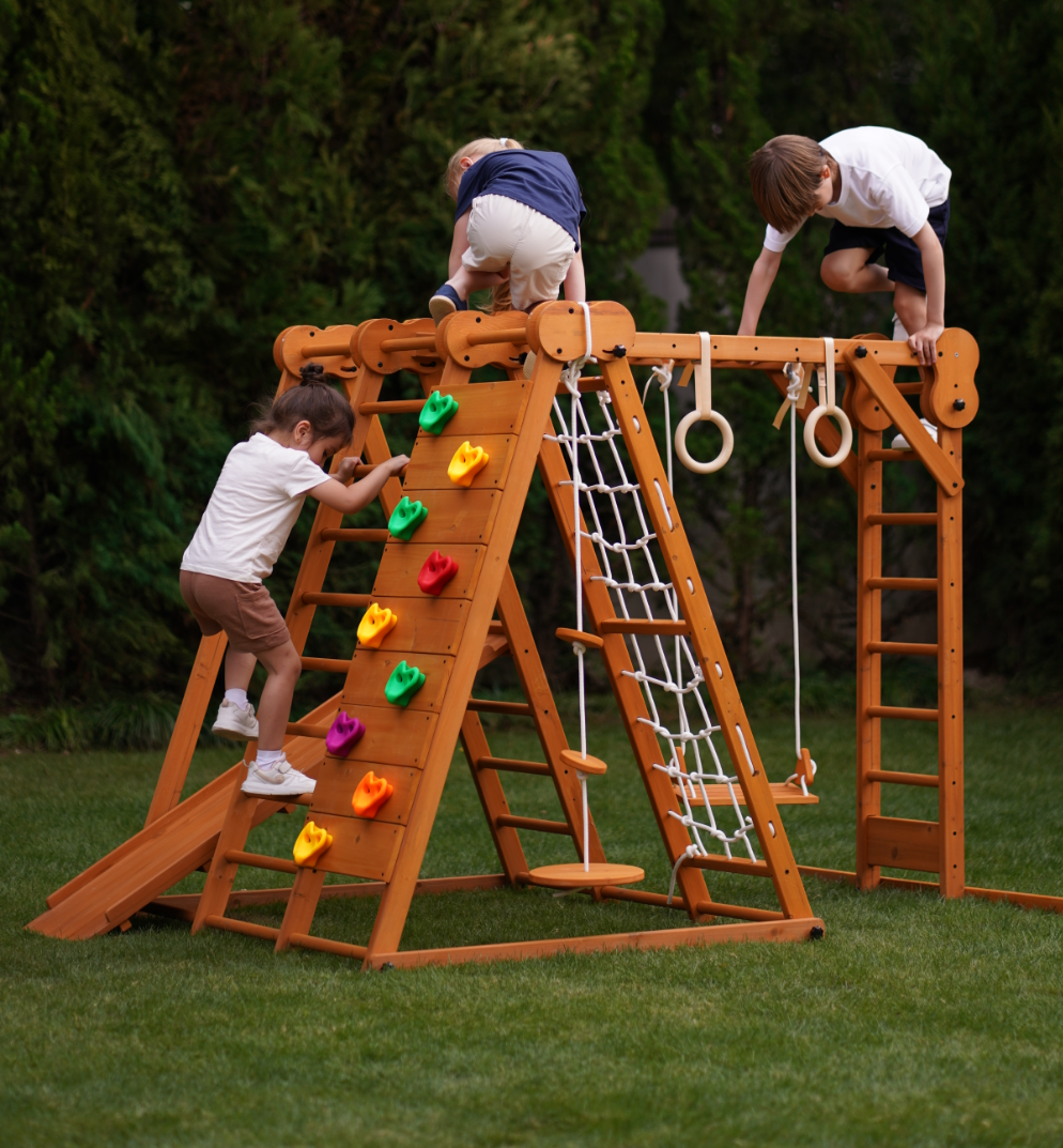 Chestnut | Outdoor & Indoor Foldable Jungle Gym