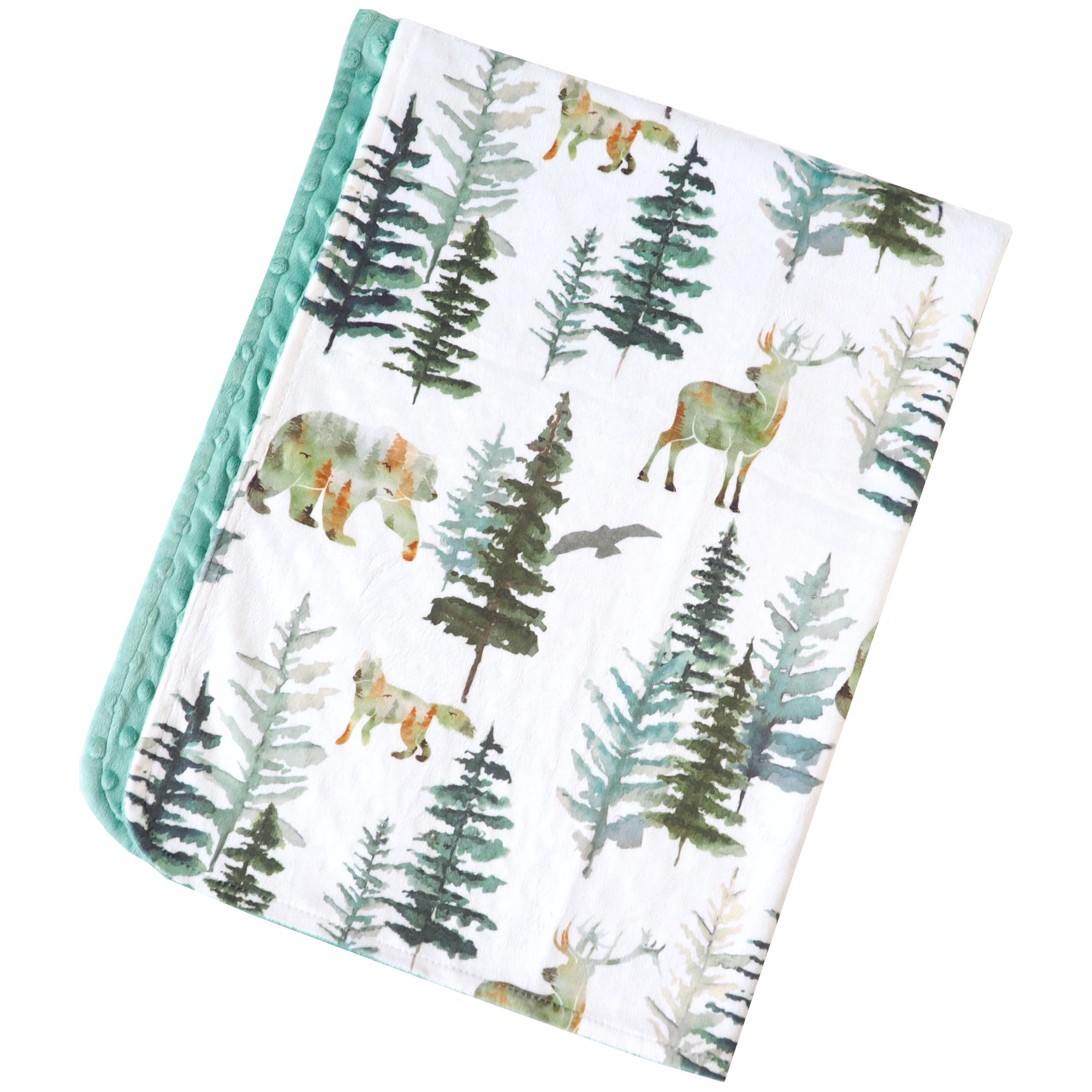 In The Woods Minky Baby Blanket