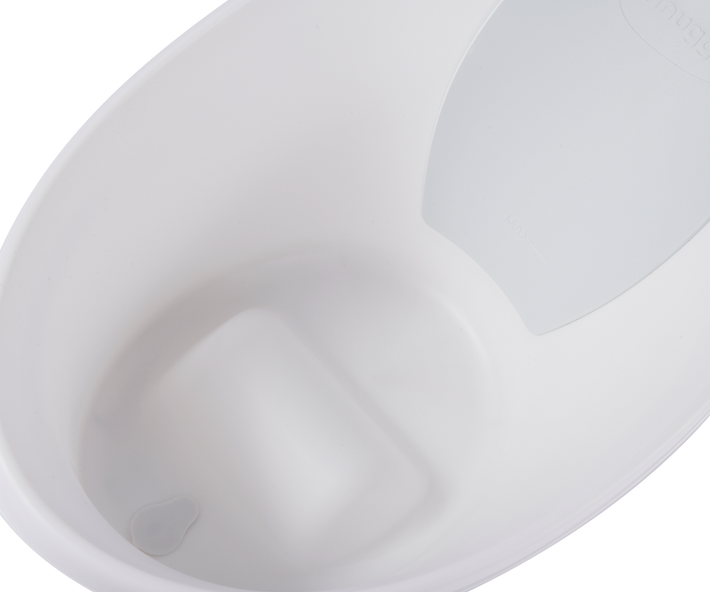 Baby Bathtime Essentials Bundle | Newborn Baby Bath with Support, Rinse Jug, and Ellie Bath Toy Scoop - Taupe