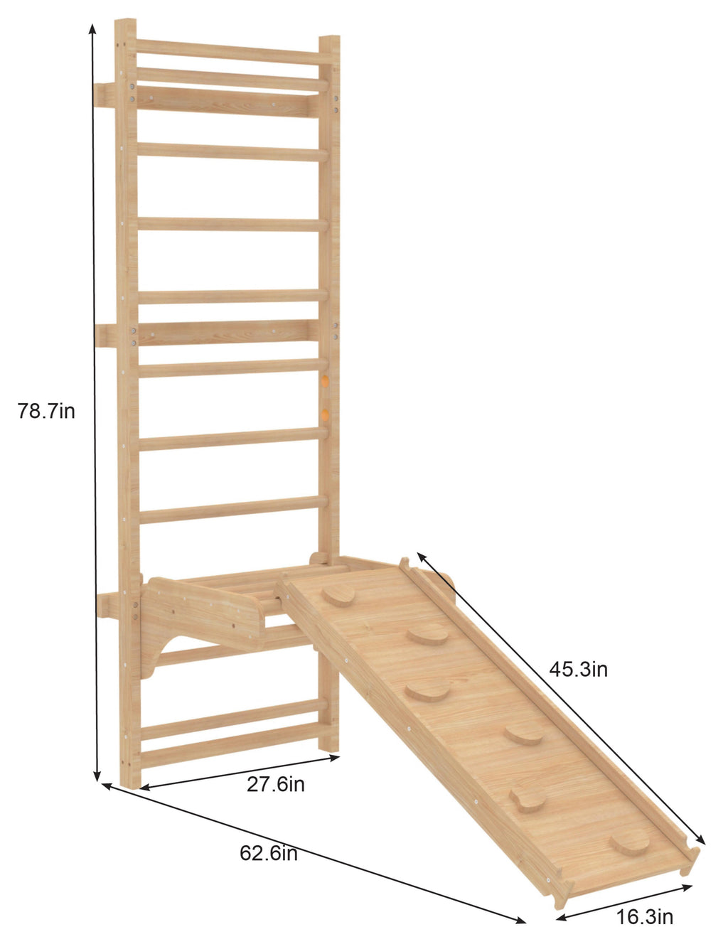Betula | Swedish Wall Ladder - 95" Height