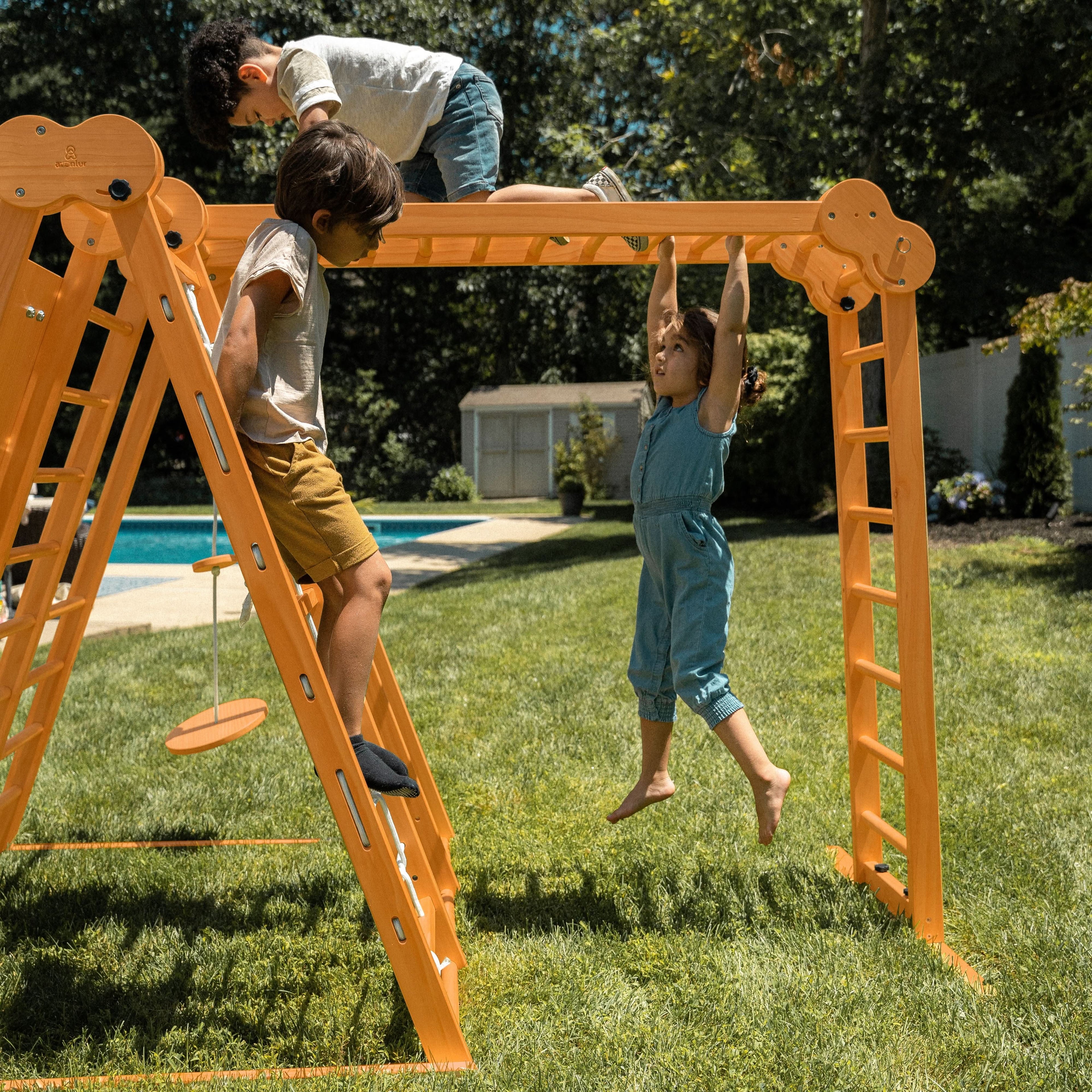 Chestnut | Outdoor & Indoor Foldable Jungle Gym
