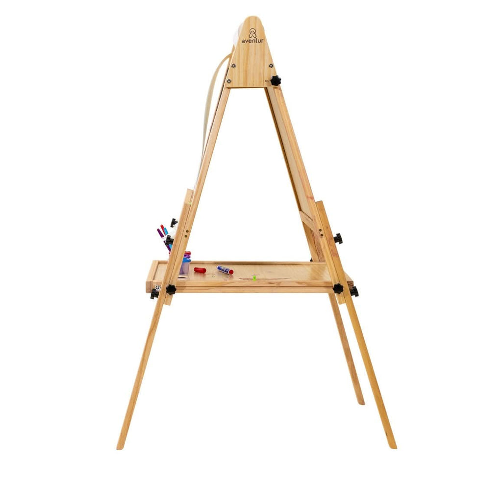Foldable Kids Easel – 3 Adjustable Heights, Art Station for Drawing & Painting