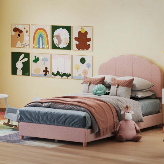 Children’s Room Furniture Bundle: Twin Pink Bed  Blue & Pink Rocking Chairs  Storage End Table